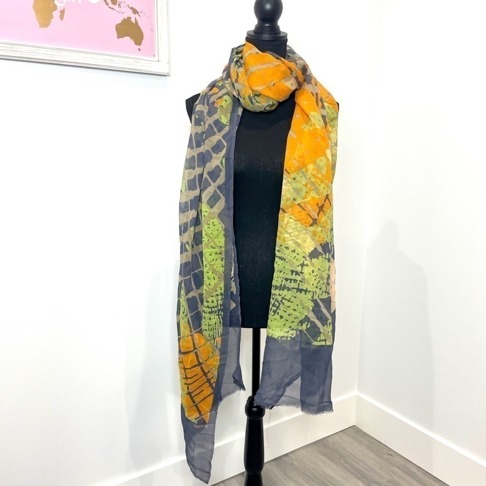 Satya Paul Multi Color Sheer Scarf